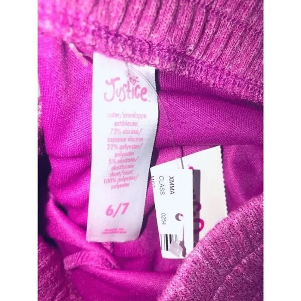 Justice skorts girls pink size 6/7